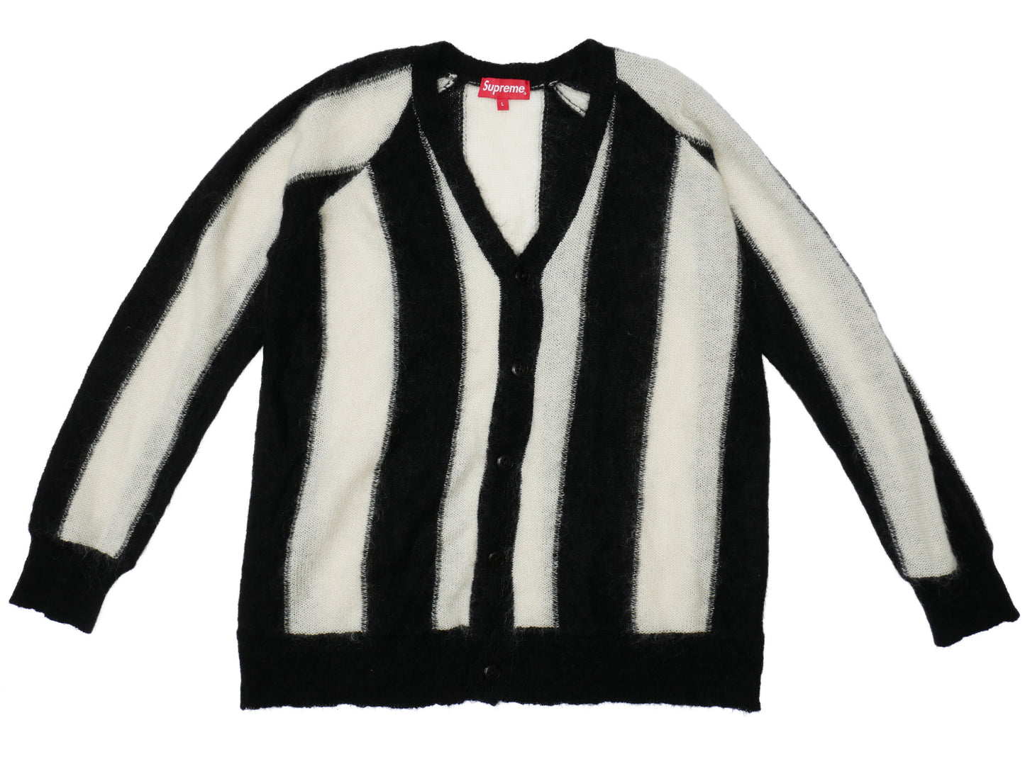 Mohair Striped Cardigan