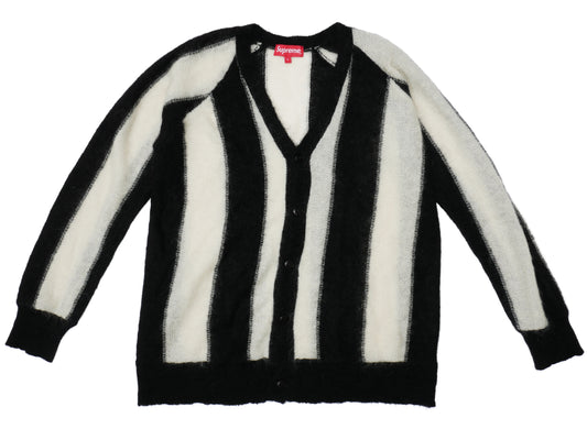 Mohair Striped Cardigan